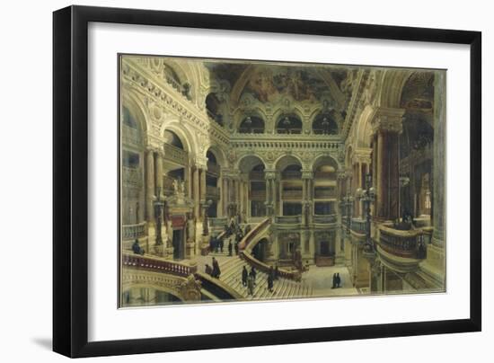 Escalier de l'Opéra à Paris-Victor Navlet-Framed Giclee Print