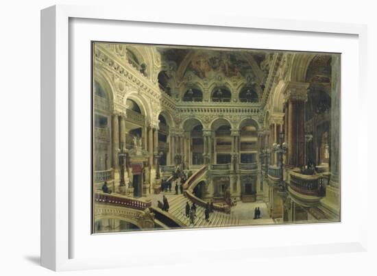 Escalier de l'Opéra à Paris-Victor Navlet-Framed Giclee Print