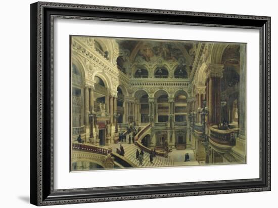 Escalier de l'Opéra à Paris-Victor Navlet-Framed Giclee Print