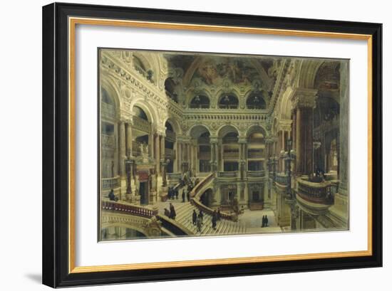 Escalier de l'Opéra à Paris-Victor Navlet-Framed Giclee Print