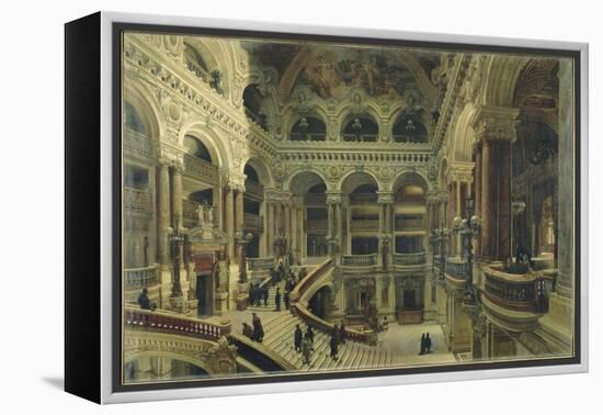 Escalier de l'Opéra à Paris-Victor Navlet-Framed Premier Image Canvas