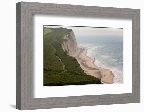 Escalles, Cote D'Opale, Pas De Calais, France-Walter Bibikow-Framed Photographic Print