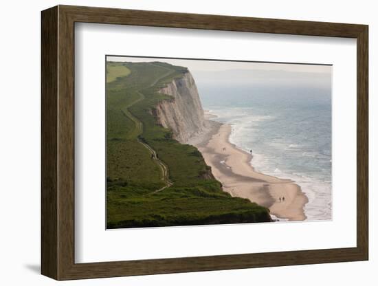 Escalles, Cote D'Opale, Pas De Calais, France-Walter Bibikow-Framed Photographic Print