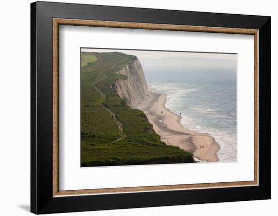 Escalles, Cote D'Opale, Pas De Calais, France-Walter Bibikow-Framed Photographic Print