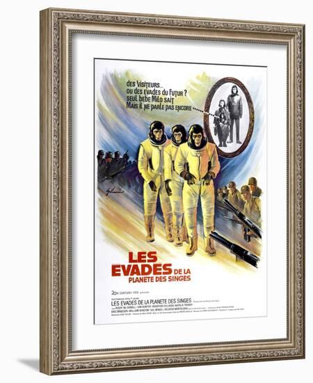 Escape From The Planet of the Apes, (aka Les Evades De La Planete Des Singes), 1971-null-Framed Art Print