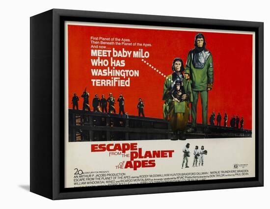 Escape From The Planet of the Apes, Kim Hunter, Roddy McDowall, 1971-null-Framed Stretched Canvas