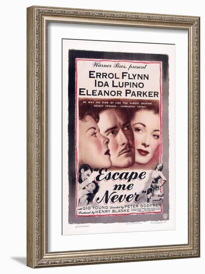 Escape Me Never, Ida Lupino, Errol Flynn, Eleanor Parker, 1947-null-Framed Art Print