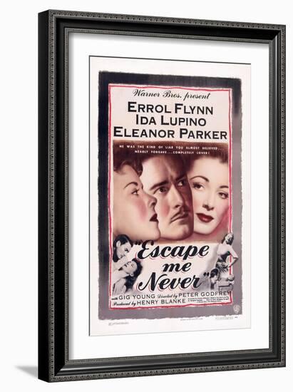 Escape Me Never, Ida Lupino, Errol Flynn, Eleanor Parker, 1947-null-Framed Art Print