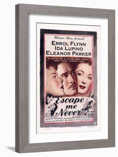 Escape Me Never, Ida Lupino, Errol Flynn, Eleanor Parker, 1947-null-Framed Premium Giclee Print