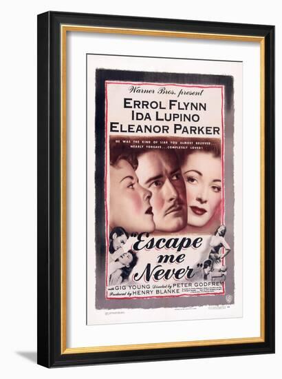 Escape Me Never, Ida Lupino, Errol Flynn, Eleanor Parker, 1947-null-Framed Premium Giclee Print