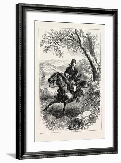 Escape of Benedict Arnold, 1740-1801, USA, 1870S-null-Framed Giclee Print