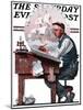 "Escape to Adventure" Saturday Evening Post Cover, June 7,1924-Norman Rockwell-Mounted Giclee Print