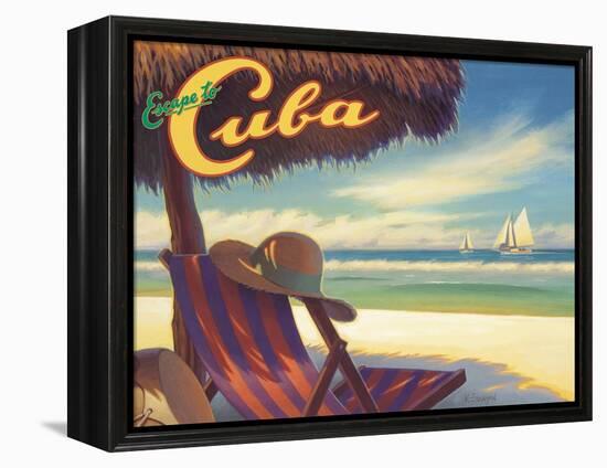 Escape to Cuba-Kerne Erickson-Framed Stretched Canvas