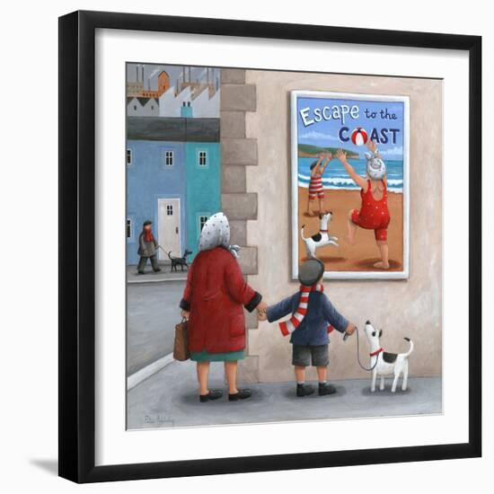 Escape to the Coast 2-Peter Adderley-Framed Art Print