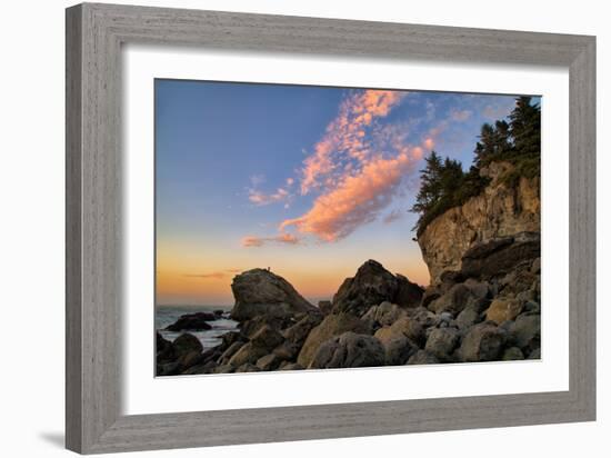 Escape to the Coast, Clouds Seascape at Patricks Point, Humboldt-Vincent James-Framed Photographic Print