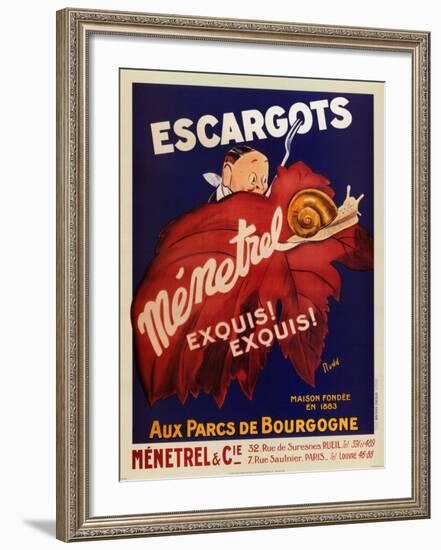 Escargots Menetial-null-Framed Art Print