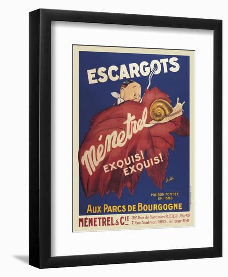 Escargots Menetrel-Vintage Posters-Framed Art Print