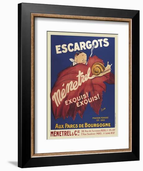 Escargots Menetrel-Vintage Posters-Framed Art Print