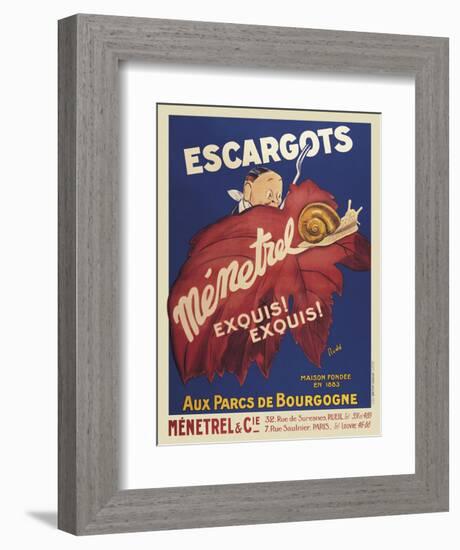 Escargots Menetrel-Vintage Posters-Framed Art Print