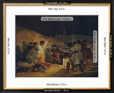 Escenas Del 3 De Mayo De 1808 May 3 1808 In Madrid 1814 C1934 Giclee Print Francisco Goya Art Com