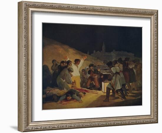 'Escenas Del 3 De Mayo De 1808', (May 3, 1808 in Madrid), 1814, (c1934)-Francisco Goya-Framed Giclee Print