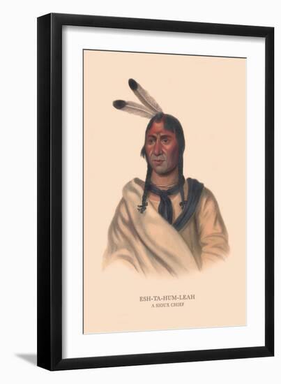 Esh-Ta-Hum-Leah, Sioux Chief-null-Framed Art Print
