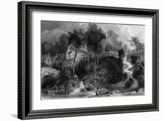 Eskdale, Lake District-Thomas Allom-Framed Art Print