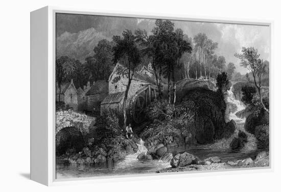 Eskdale, Lake District-Thomas Allom-Framed Stretched Canvas