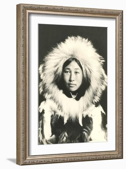 Eskimo in Fur Parka-null-Framed Art Print
