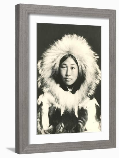 Eskimo in Fur Parka-null-Framed Art Print