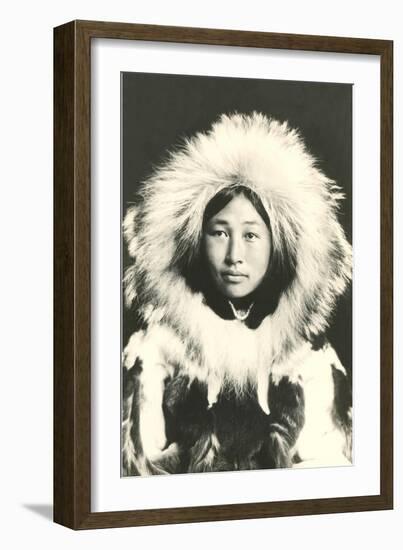 Eskimo in Fur Parka-null-Framed Art Print