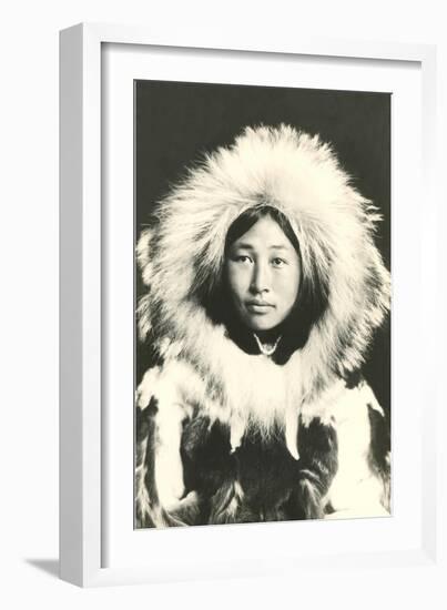 Eskimo in Fur Parka-null-Framed Art Print