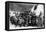 Eskimo School Children in Alaska Photograph - Alaska-Lantern Press-Framed Stretched Canvas