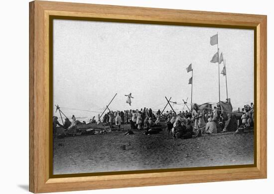 Eskimo Sports at Barrow, Alaska Photograph - Barrow, AK-Lantern Press-Framed Stretched Canvas