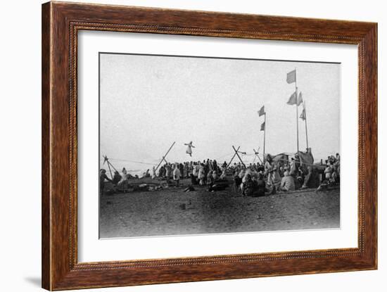 Eskimo Sports at Barrow, Alaska Photograph - Barrow, AK-Lantern Press-Framed Art Print