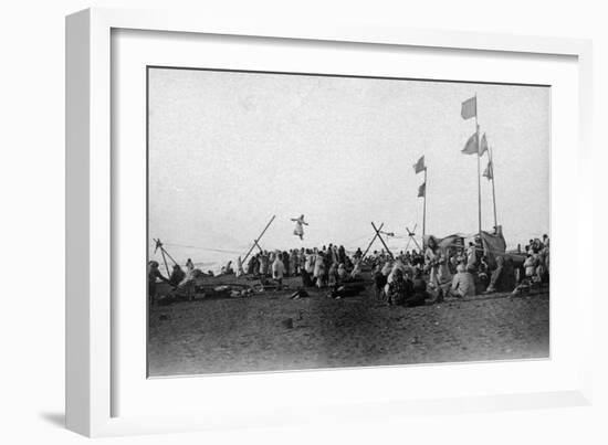 Eskimo Sports at Barrow, Alaska Photograph - Barrow, AK-Lantern Press-Framed Art Print