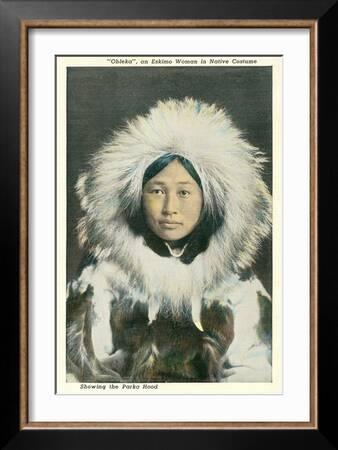Eskimo Woman' Art Print | Art.com