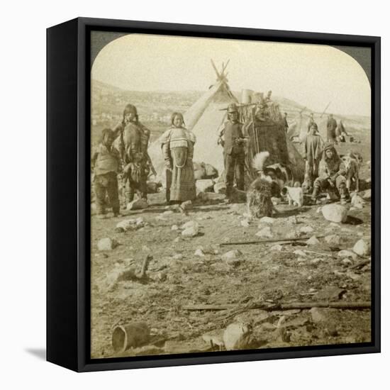 Eskimos, Greenland-Underwood & Underwood-Framed Premier Image Canvas