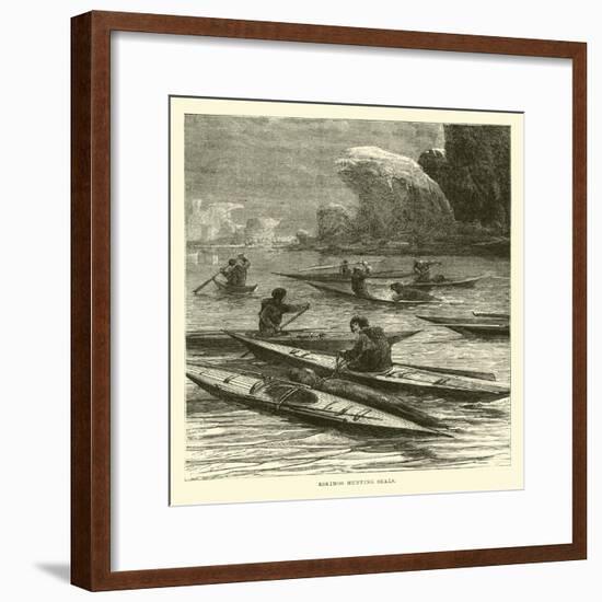 Eskimos Hunting Seals-null-Framed Giclee Print