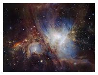 Deep infrared view of the Orion Nebula from HAWK-I-ESO-Framed Art Print