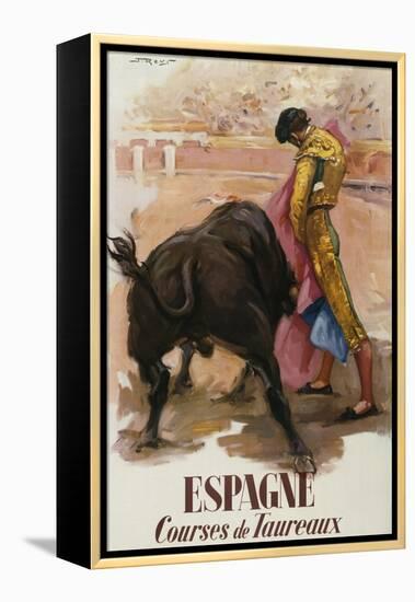 Espagne - Courses De Toureaux-null-Framed Premier Image Canvas