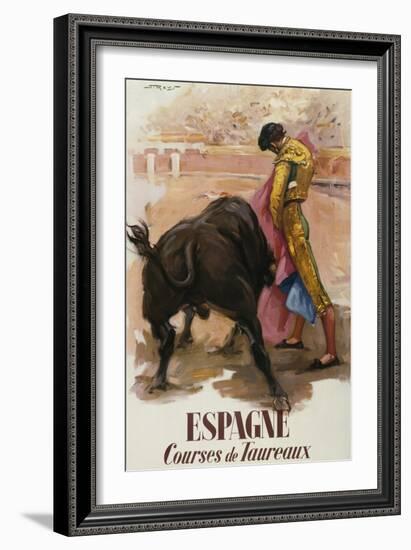 Espagne - Courses De Toureaux-null-Framed Giclee Print