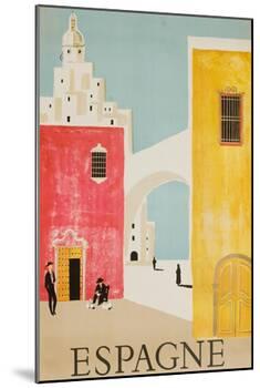 Espagne Poster-Bernard Villemot-Mounted Giclee Print