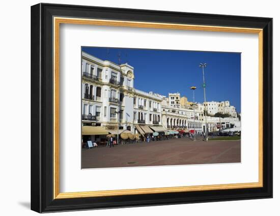 Espagne Street on the Seafront, Tangier, Morocco, North Africa, Africa-Bruno Morandi-Framed Photographic Print