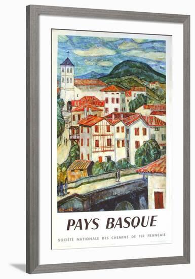 Espelette Pays Basque SNCF-Auguste Durel-Framed Collectable Print