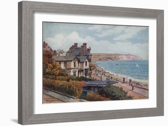 Esplanade and Culver Cliffs, Sandown, I of Wight-Alfred Robert Quinton-Framed Giclee Print