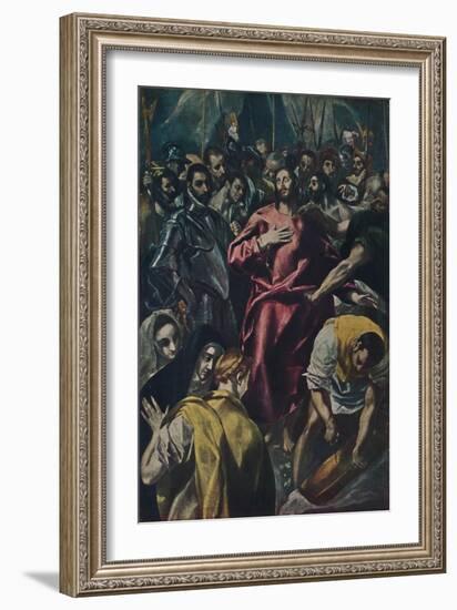 'Espolio (Entkleidung Christi.)', (Disrobing of Christ), c1577-1579, (1938)-El Greco-Framed Giclee Print