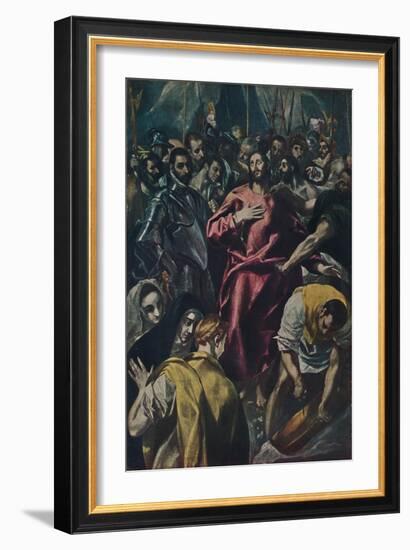 'Espolio (Entkleidung Christi.)', (Disrobing of Christ), c1577-1579, (1938)-El Greco-Framed Giclee Print