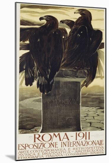 Esposizione Internationale, Roma 1911 Poster-Duilio Cambellotti-Mounted Giclee Print