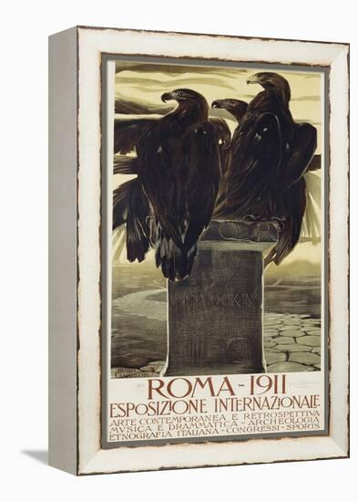 Esposizione Internationale, Roma 1911 Poster-Duilio Cambellotti-Framed Premier Image Canvas